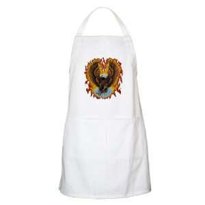  Apron White Eagle with Flames Harley Davidson Gear 