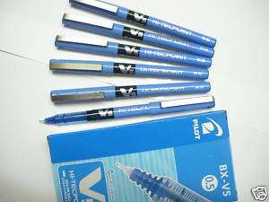 12 Pilot Hi Tecpoint V5 0.5 roller ball pen (blue ink)  