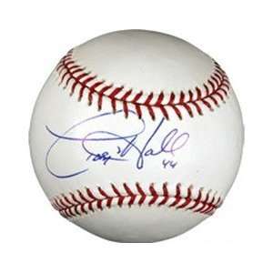  Toby Hall autographed Baseball