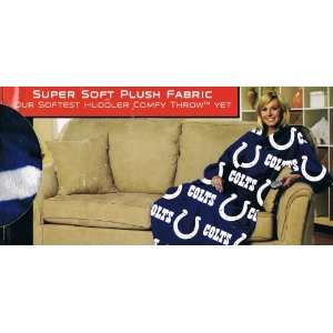 NFL Football Indianapolis Colts Comfy Throw Micro Raschel Blanket with 