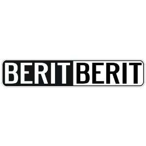   NEGATIVE BERIT  STREET SIGN