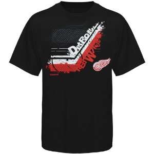   Detroit Red Wings In Stick Tive T Shirt   Black
