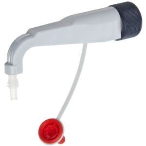 BrandTech 707917 Discharge Tube with Integrated Valve and Red Cap for 