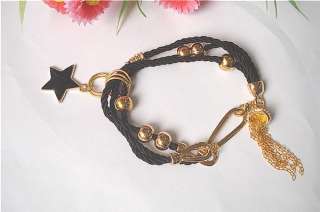 C4515 New Fashion Jewelry Pentagram Tassel Bracelet Bangles  
