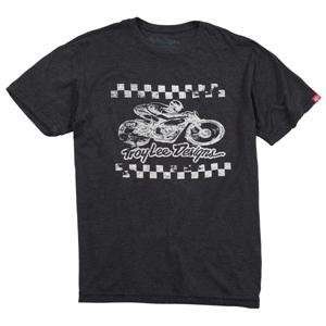  Troy Lee Designs Cafe T Shirt   Small/Black Heather 