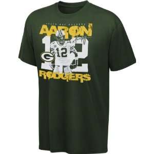   Green Reebok Aaron Rodgers Title Belt T Shirt