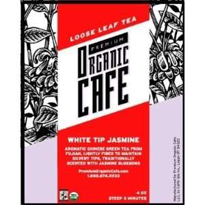 Premium Organic Cafe White Tip Jasmine 4 Oz  Grocery 