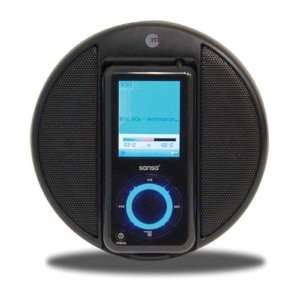  Macally Portable Stereo Speakers for Sansa e200 (Black 