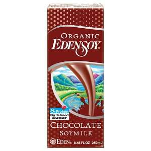 EdenSoy Organic Soymilk, Chocolate, 8.45 Ounce Boxes (Pack of 27 