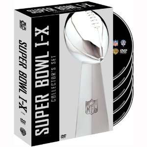  Warner Brothers Super Bowl I X Dvd Collectors Set Sports 