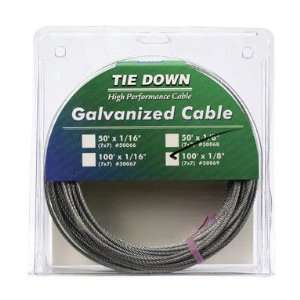  2 each Tie Down Engineering Pre  Cut Galvanized Cable 