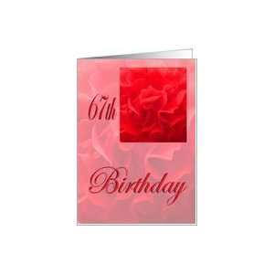  Happy 67th Birthday Dianthus Red Flower Card Toys & Games