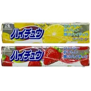 Grapefruit & Strawberry Hi Chew Taffy Candy 2 Flavor Bundle (Japanese 