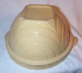 Yellow Ware Stoneware Batter Bowl Very Nice  