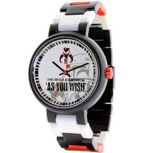  Star Wars Lego Boba Fett Black Plastic Quartz Watch with 