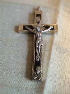   PETRAL CRUCIFIX WITH SKULL AND CROSSBONES & CROWN OF THORNS  