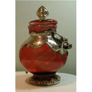  Decorative Bottles, Vases of Mouth Blown Glass and 