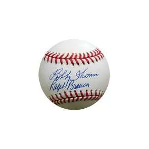  Ralph Branca/Bobby Thompson Signed Baseball Sports 