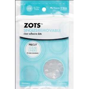  Zots Singles Clear Adhesive Dots Removable 3/8X1/