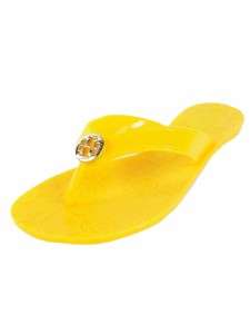 Tory Burch Thora Womens Shoes Sandals Jelly Flip Flops Yellow 6  