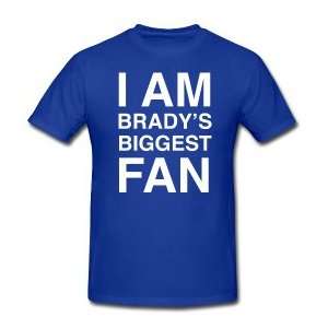 Tom Brady  Biggest Fan Mens Officially Licensed NFL Player T shirt 