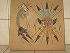 Sand Art Navajo Artist Collectible Painting 8 in by 8 in