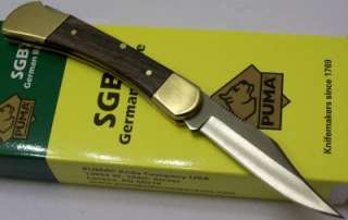 PUMA Bear SGB Clip Point Blade Germany Lockback Folding Hunting Pocket 