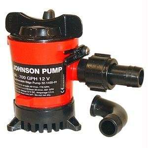  Johnson Pump 750 GPH Bilge Pump 3/4 Hose 12V Dura Port 