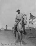 Riders, Col. Roosevelt graphic. Photograph shows Theodore Roosevelt 