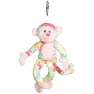  Fuzzles Juno Aqua Pink Monkey Keychain Toys & Games