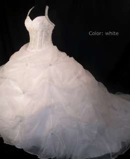 New Embroidery Wedding Gown Dress Custom made Size 6 8 10 12 14 16 18 