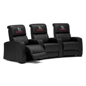   KU Jayhawks Leather Theater Seating/Chair 2pc