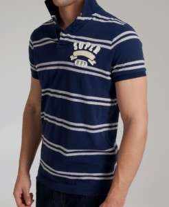 New Mens Superdry Athletic Dept Twin Striped Polo T Shirt ref BP MP824 