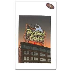  Made In Oregon Old Town Sign Kitchen Towel