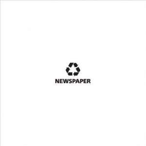  Newspaper Recycling Decal Color Black