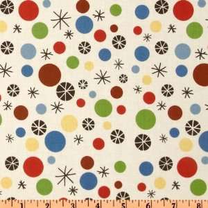 44 Wide Riley Blake Scoot Dots Cream Fabric By The Yard 