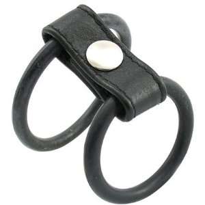  M2M Male Ring, Double Ringer, Nitrile, Black (Quantity of 