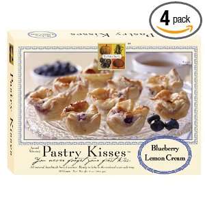 The Perfect Bite Co Pastry Kisses  Blueberry Lemon Cream, 12 Count 