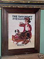 Norman Rockwell The Saturday Evening Post Needlepoint  