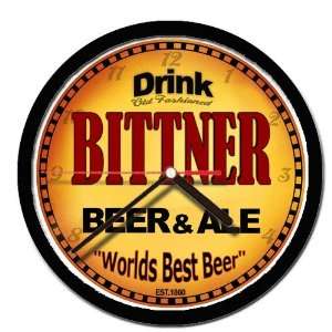  BITTNER beer and ale cerveza wall clock 