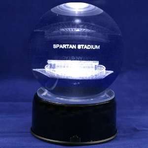   State Spartans Football Stadium 3D Laser Globe