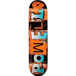  Powell Mag Letters Orange Ligament construction Skateboard 