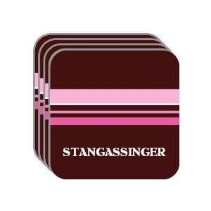   Gift   STANGASSINGER Set of 4 Mini Mousepad Coasters (pink design