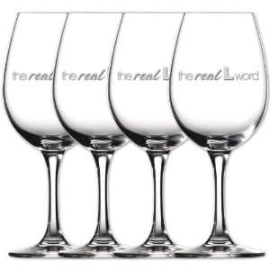  The Real L Word White Wine Glasses