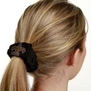    NFL New Orleans Saints Black Mesh Hair Twist