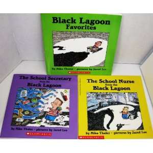  Set of 3 Black Lagoon Children Books by Mike Thaler   3 