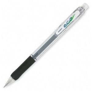   pencil, .5mm lead, refillable, translucent/black