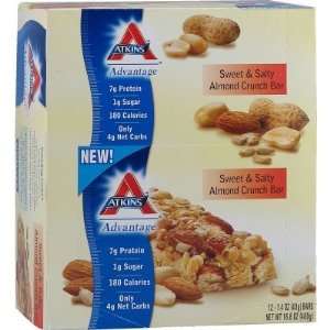 Atkins Advantage  Sweet & Salty Almond Crunch Bar (12 pack 