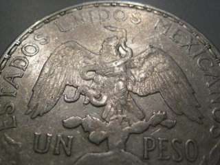 1910 Peso. Mexico. Silver Caballito Mexican Coin.  