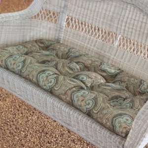  Coral Coast Casco Bay Resin Wicker Porch Swing with 